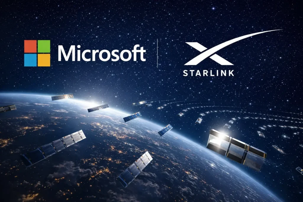 Microsoft e Starlink se unem para levar internet a áreas remotas