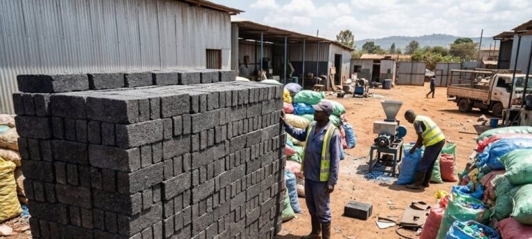 Engenheira queniana cria tijolos de plástico até sete vezes mais fortes que concreto